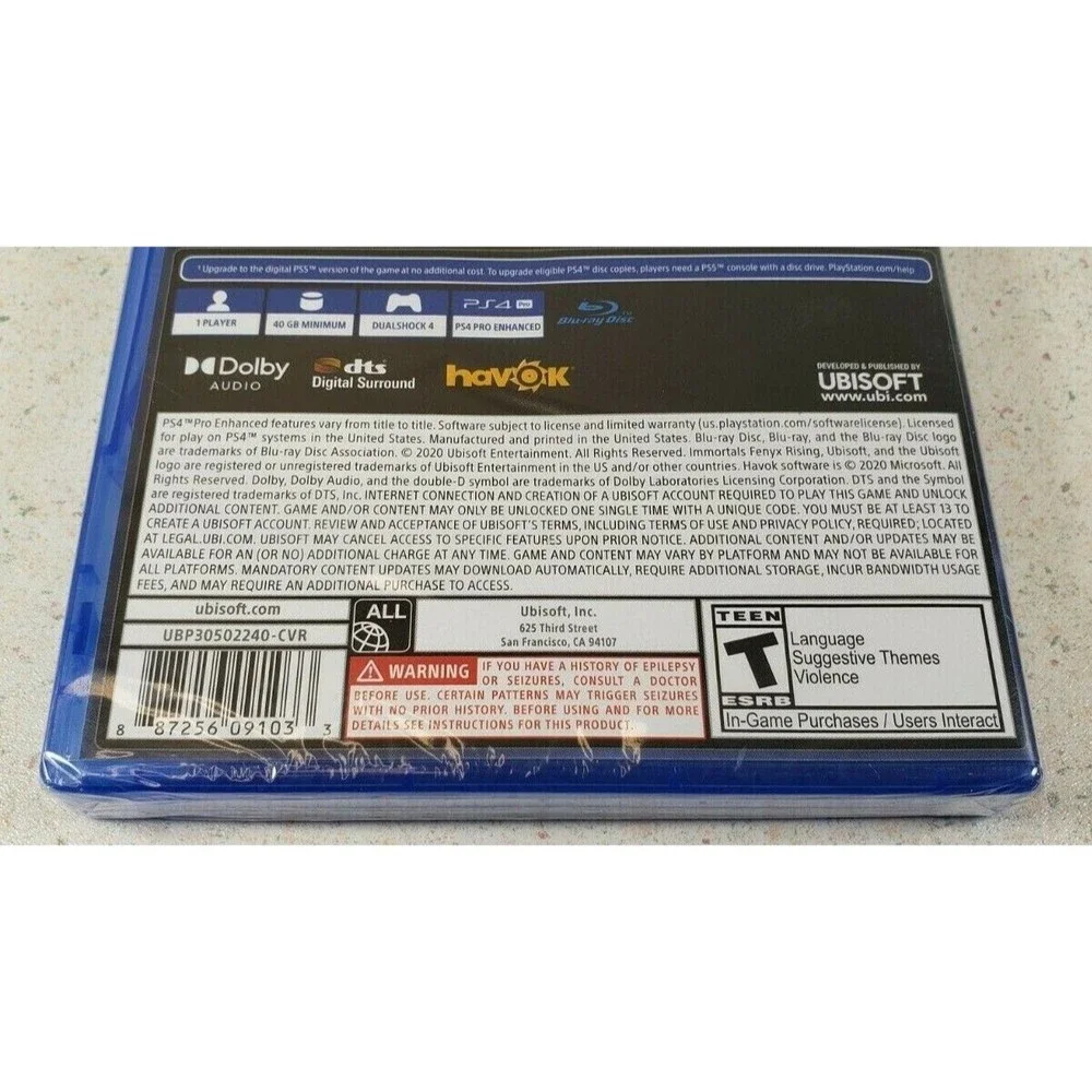 Immortals Fenyx Rising - PS4 Playstation 4 Brand New SEALED